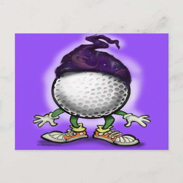 Carte Postale Assistant Golf (Devant)