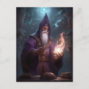 Carte Postale Assistant Mage Imaginaire magique