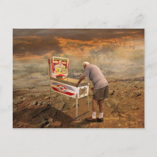 Carte Postale Assistant Pinball