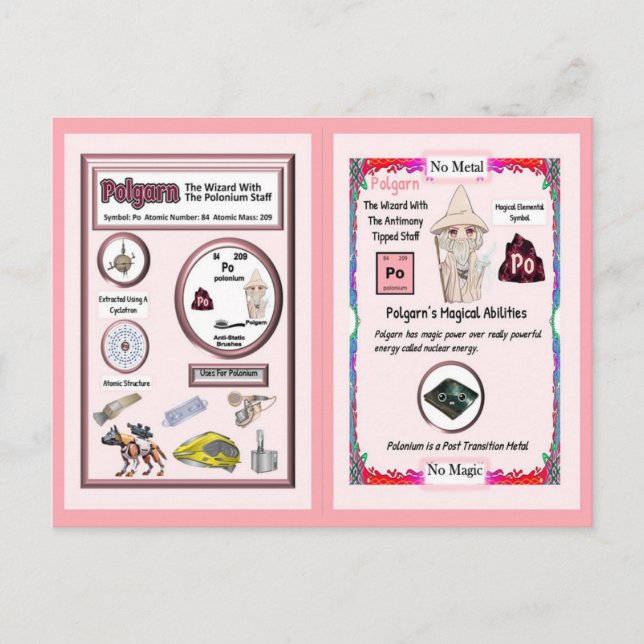 Carte Postale Assistant Polgarn - Élément Polonium (Devant)