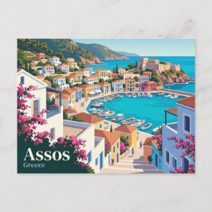 Carte Postale Assos Grèce