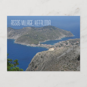 Carte Postale Assos Village Kefalonia Grèce île Grèce