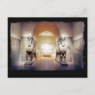 carte postale assyrian 2 taureaux