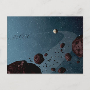 Carte Postale Astéroïdes troyens de Jupiter.