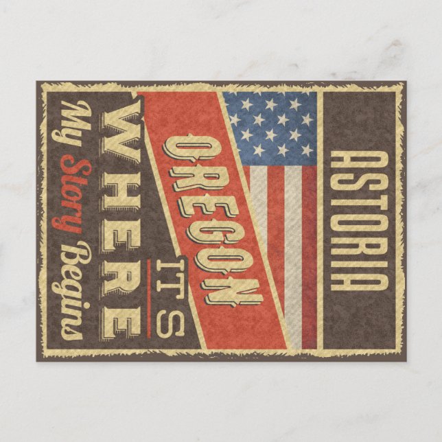 Carte Postale Astoria Oregon (Devant)