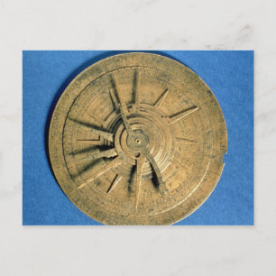 Carte Postale Astrolabe pour calculer les horoscopes, européen