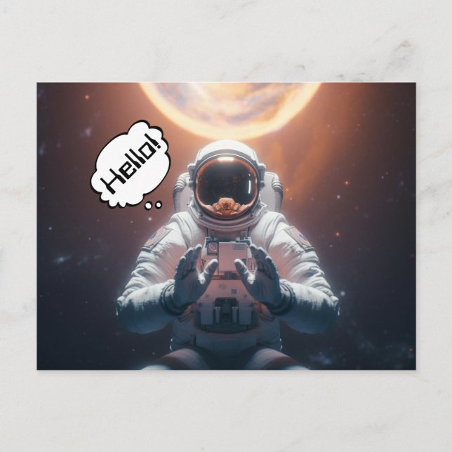 Carte postale Astronaut spatial (Devant)