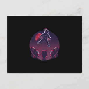 Carte Postale Astronaute de père Noël