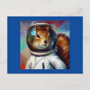 Carte Postale Astronaute des écureuils