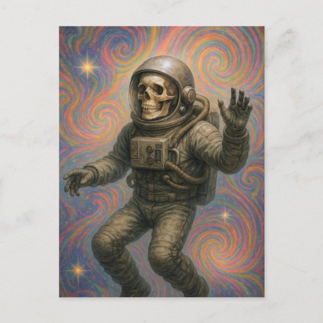 Carte Postale Astronaute flottant (Devant)