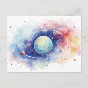 Carte Postale Astronomie univers nébuleuse.