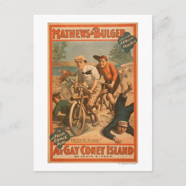 Carte Postale "At gay Coney Island" Poster de la comédie musical (Devant)