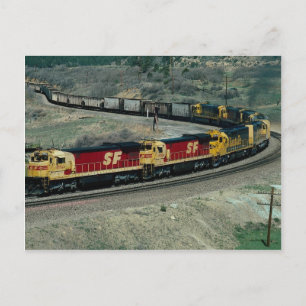 CARTE POSTALE AT&SF GE