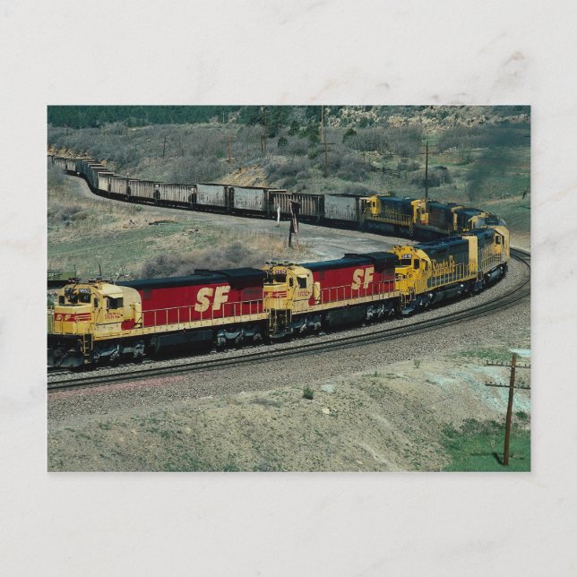 CARTE POSTALE AT&SF GE (Devant)