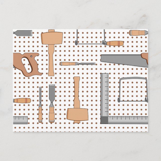 Carte Postale Atelier de bois (Devant)