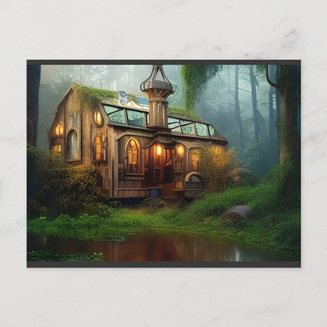 Carte Postale Atelier sur la rivière | Steampunk (Devant)