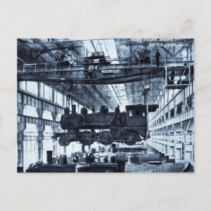 Carte Postale Ateliers du Grand Trunk Railroad vers 1910 - Cyano