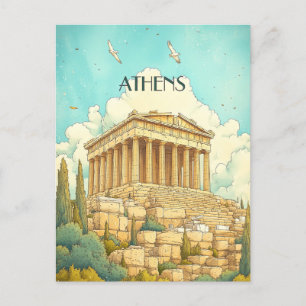 Carte Postale Athènes Grèce Voyage