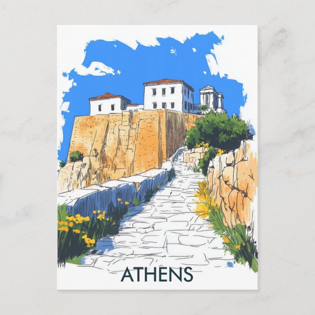 Carte Postale Athènes Grèce Voyage (Devant)