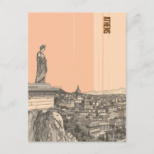 Carte Postale Athènes Grèce Voyage