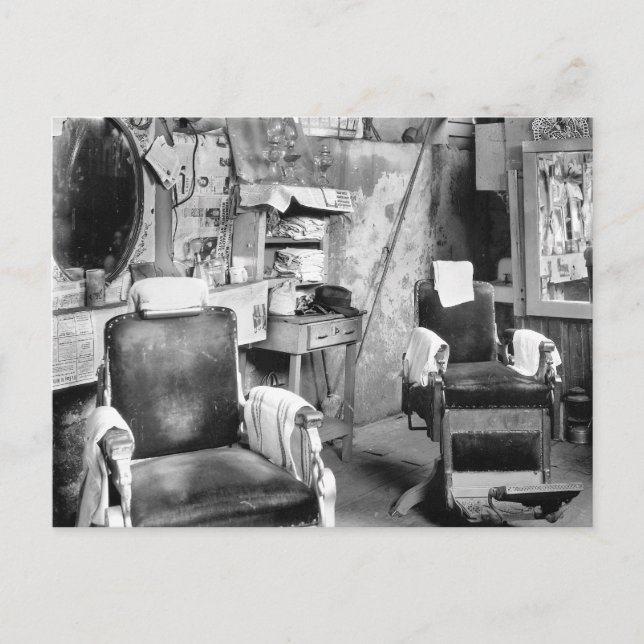 Carte Postale Atlanta Barber Shop, 1936 (Devant)