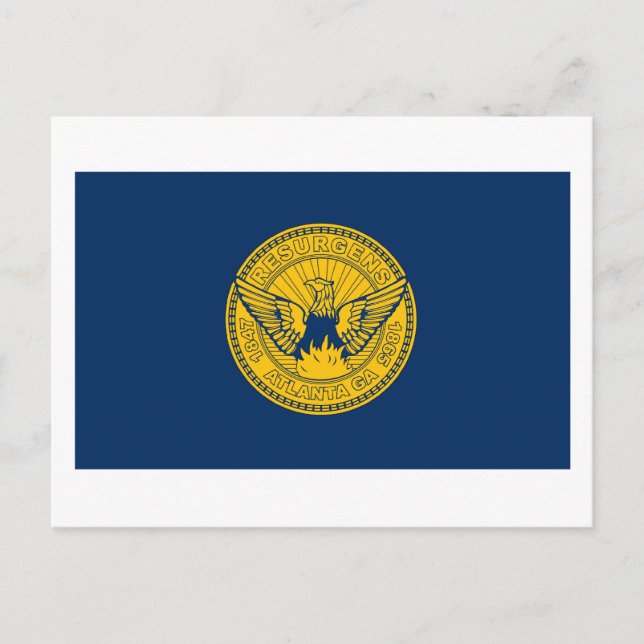 Carte postale Atlanta Flag (Devant)