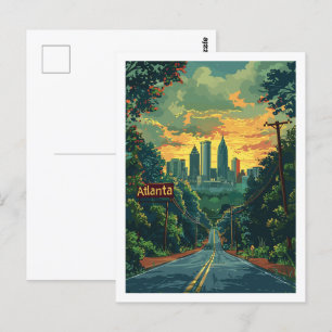 Carte Postale Atlanta Georgia USA célèbre Travel Place