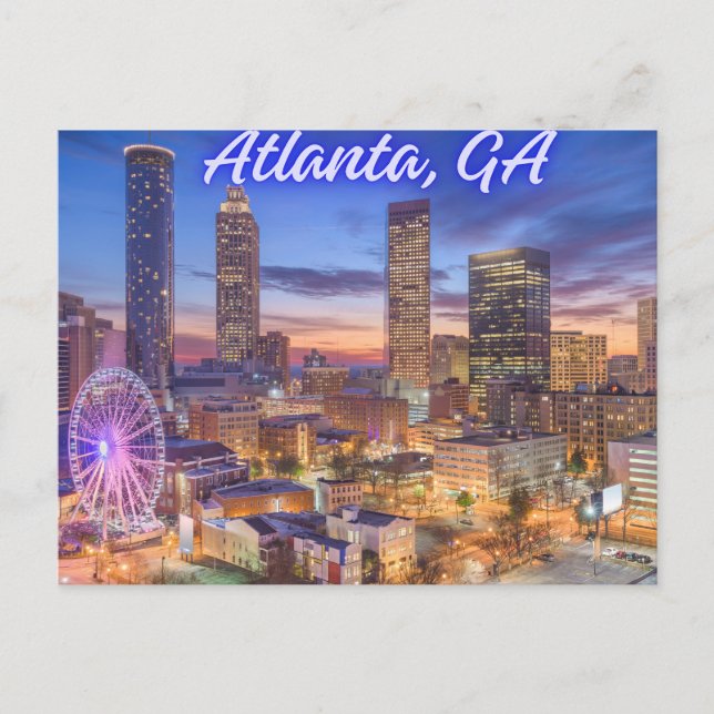 Carte Postale Atlanta, Géorgie (Devant)