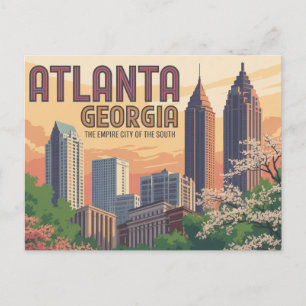 Carte Postale Atlanta Géorgie La ville empire du Sud