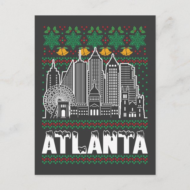 Carte Postale Atlanta Géorgie Noël laid (Devant)