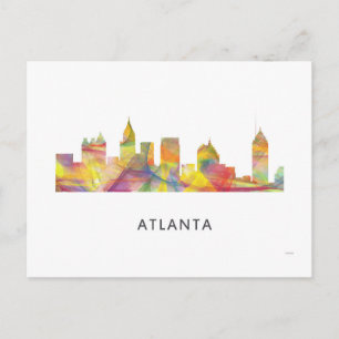 CARTE POSTALE ATLANTA GEORGIE SKYLINE WB1 -