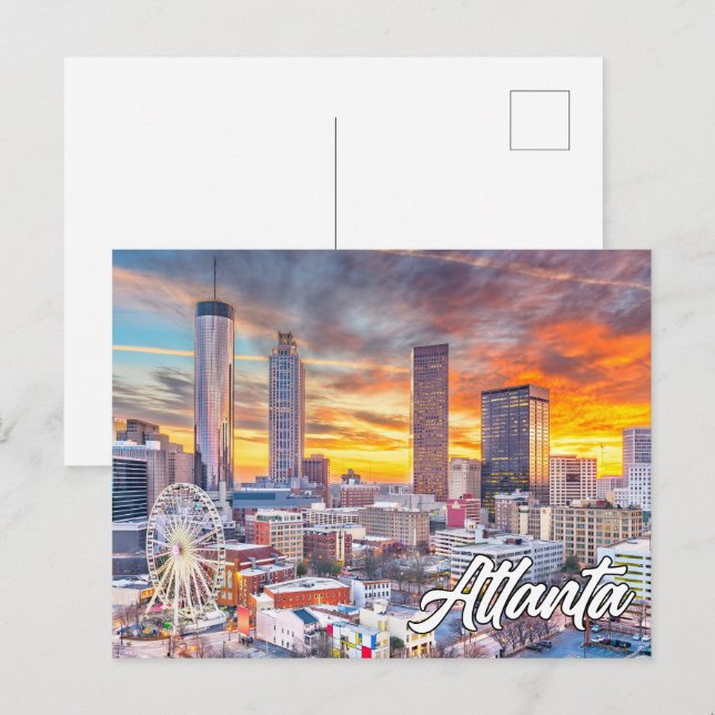 Carte Postale Atlanta, Géorgie, USA (Devant / Derrière)