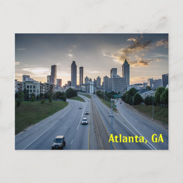 Carte postale Atlanta Skyline (Devant)