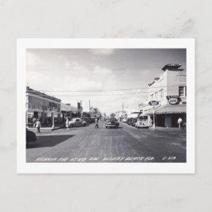 Carte Postale Atlantic Ave., Delray Beach, Floride Vintage