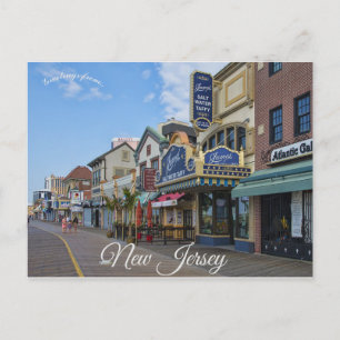 Carte Postale Atlantic City Boardwalk New Jersey USA