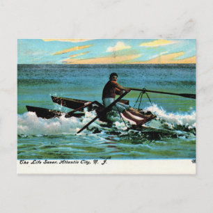 Carte Postale Atlantic City, New Jersey, Life Saving, Vintage