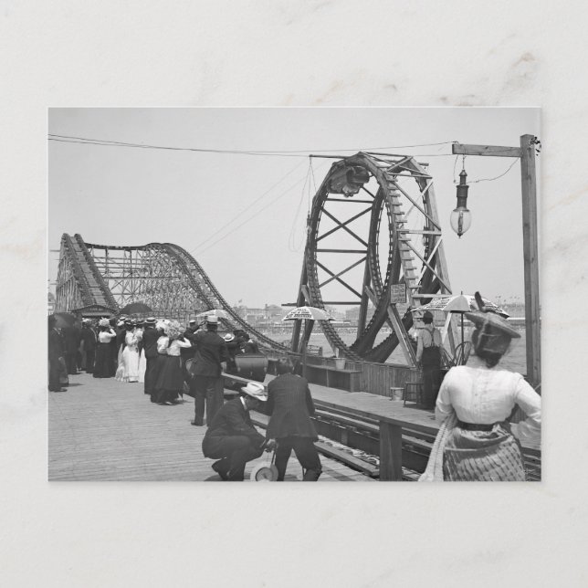 Carte Postale Atlantic City Rollercoaster, 1901 (Devant)