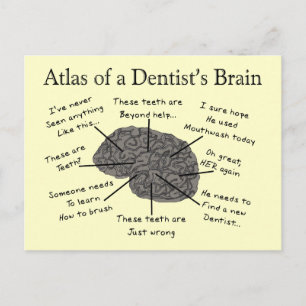 Carte Postale Atlas of a Dentist's Brain