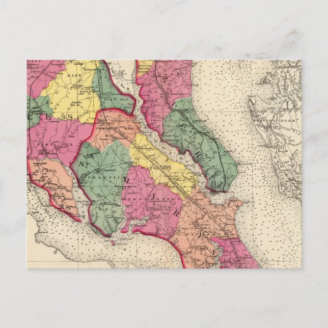 Carte Postale Atlas topographique des comtés du Maryland 6 (Devant)