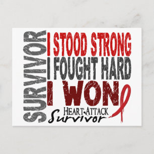 Carte Postale Attaque cardiaque Survivant 4 Maladie cardiaque