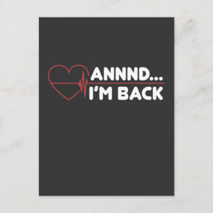 Carte Postale Attaque cardiaque Survivor Recovery Obtenez Bien C