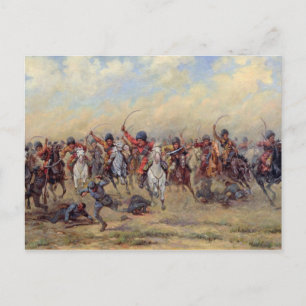 Carte Postale Attaque de la "division Savage"