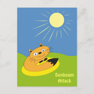 Carte Postale Attaque par faisceau de soleil
