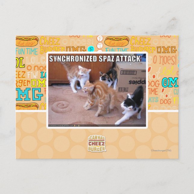 Carte Postale Attaque Spaz Sychronisée (Devant)