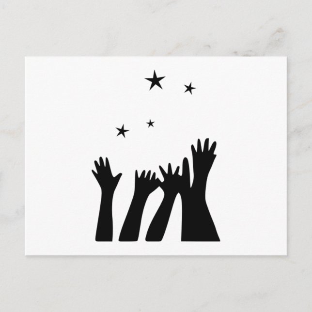 Carte Postale Atteindre les étoiles (Devant)