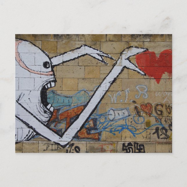 Carte Postale Atteindre un coeur (Devant)