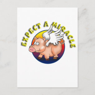 Carte Postale Attendez-Vous À Un Miracle — Une Reconnaissance