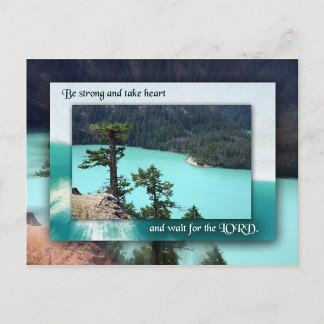 Carte Postale Attends l'Eternel (Devant)