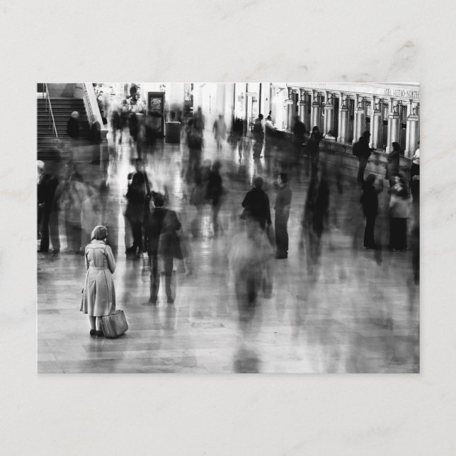 Carte Postale Attente à la gare Grand Central (Devant)