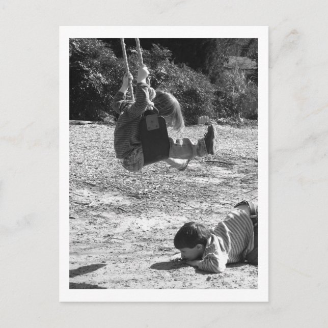 Carte Postale attention ! (Devant)